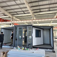 Maison conteneur modulaire préfabriquée de luxe, extensible et portable, pour maisonnette, fournie directement par l'usine