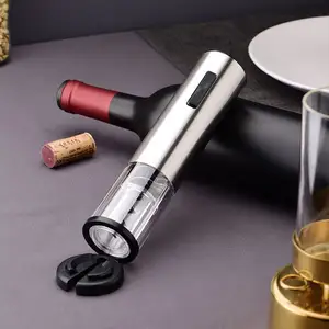 2023 Hot Sale USB Rechargeable Electric Wine Bottle Opener Set Stainless Steel Metal Wine Accessories with Gift Box Packaging