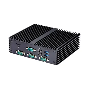 Qotom Q750P Dual Lan Mini-PC Celeron J4125 Desktop 4USB3.0,2USB2.0,4COM, HD Video, DP PC Minicomputer