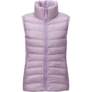 <span class=keywords><strong>Chaleco</strong></span> de moda personalizado para niñas, <span class=keywords><strong>chaleco</strong></span> sin mangas transpirable con bolsillos cálidos para mujeres con cremallera - Product Image 1