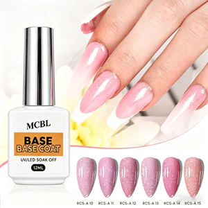 <span class=keywords><strong>Cos</strong></span> Beauty - Base de Goma con Brillo Plateado, Estilo Francés, Color Nude - Product Image 1