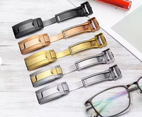 Bracelet de montre de luxe Win-Win en acier inoxydable de 16 mm avec fermoir déployant pour boucle coulissante, disponible en tailles 18 mm, ouvre-bracelets inclus