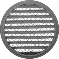 Grille de persienne ronde industrielle en aluminium de 10 "pour maison ou mur de garage