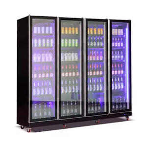 Réfrigérateur commercial vertical à 4 portes pour boissons, avec éclairage LED, pour <span class=keywords><strong>bar</strong></span>, restaurant, vin et boissons froides - Product Image 1