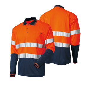 SIKE高視認性安全スウェットシャツ反射長袖ストライプHi安全シャツ建設道路工事 - Product Image 2