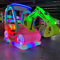 Excavadora Eléctrica para Niños, Vehículo de Construcción con Batería de 12V, para Parques de Diversiones Comerciales, Venta al Por Mayor
