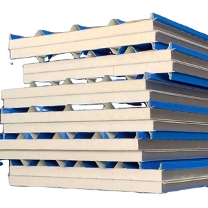 Panel sándwich EPS de acero aislado de 50mm, espuma de poliuretano insonorizada, techo de pared, <span class=keywords><strong>aislamiento</strong></span> de edificios exteriores, núcleos XPS/<span class=keywords><strong>PIR</strong></span> - Product Image 1