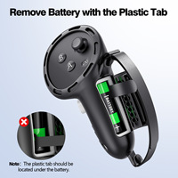 Housse de protection à poignée personnalisée avec couvercle de batterie pour la manette Meta Quest3s/Quest3 VR Accessoires Étui de protection en silicone