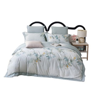 Juego de Ropa de Cama Floral Duoximeimiankang de 4 Piezas, 100% Algodón, Agradable al Tacto, Diseño Moderno, Impresión Reactiva - Product Image 5
