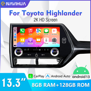 Navihua 13.3 Inch Xe Máy Nghe Nhạc <span class=keywords><strong>DVD</strong></span> Cho Toyota Highlander 2021 2023 Hệ Thống <span class=keywords><strong>Bose</strong></span> Xe Đa Phương Tiện Đài Phát Thanh Máy Nghe Nhạc Di Động Đơn Vị Đầu - Product Image 2