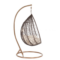 Chaise Egg en vrac Meubles d'intérieur en rotin Chaise suspendue Egg Chaises de canapé en forme d'oeuf