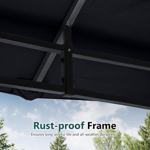 ABCCANOPY Tonnelle de jardin Genova 4 saisons avec toit rigide et moustiquaire, Gazebo 3x3 m avec bâche et tentes - Product Image 2