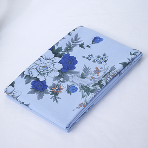 Flat <b>Sheet</b> Printed Peony Floral Design Polyester Cotton Breathable Home Use <b>Single</b> Size - Product Image 1
