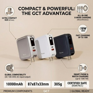 Batterie externe LaPo Evolutionary 10000mAh avec prise Type-C et charge sans fil pour iPhone Samsung, chargeur de voyage - Product Image 1