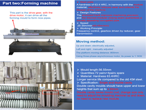 Machine voor het maken van elektrische draadbuizen met hoge snelheid (45m per minuut), 20mm en 25mm flexibele gegolfde buizen, productielijn voor extrusie. - Product Image 5