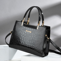Sacs à main de luxe 2026 à motif crocodile couleur unie, sacs fourre-tout de créateurs de marques célèbres, sacs à bandoulière de luxe pour femmes