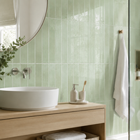 Carrelage en porcelaine imitation marbre vert émeraude 400x800mm (16x32 pouces) poli brillant émaillé pour murs et sols de villas et hôtels de luxe
