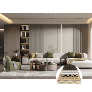 Pannelli Murali Di Bamboo E Legno <span class=keywords><strong>Flauta</strong></span> Slat Strip Wpc Panel de pared - Product Image 1