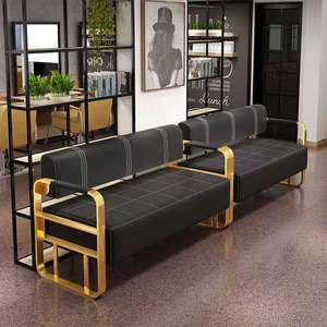Fauteuil d'attente de haute qualité pour salon de beauté et barbier, canapé d'attente de qualité supérieure - Product Image 6