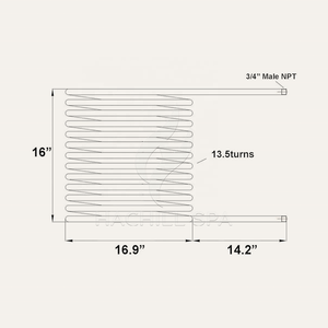 Accessoires de <span class=keywords><strong>chauffage</strong></span> en acier inoxydable au design moderne Hachillspa pour bain à remous extérieur chauffé au <span class=keywords><strong>bois</strong></span> - Product Image 6