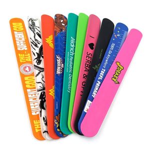 2024 Wholesale Wrap Reflective Night Promotion Gift Pvc <b>Slap</b> Wrist <b>Band</b> Bracelet for Event - Product Image 1