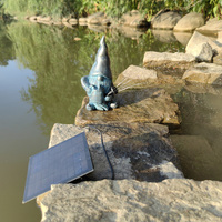 Nouveau produit canard cascade fontaine Statue résine canard Figurine pour jardin décoration extérieure artificielle fontaine à eau solaire