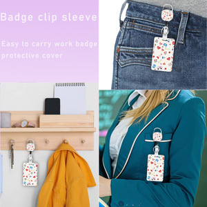 Nouvelle trousse de premiers secours avec clip de badge robuste en forme de cœur et enrouleur rétractable pour badges et cartes d'identification d'ambulance et d'hôpital - Product Image 2