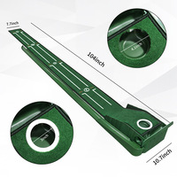 Tapis d'entraînement de golf multifonctionnel portable pour la maison et l'extérieur, dispositif de pratique du putting