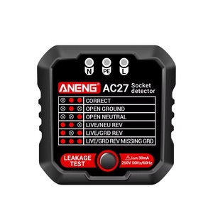 Detector de Voltaje y Polaridad de Enchufes Europeos y Americanos ANENG AC27, Detector de Disyuntores, Probador de Enchufes Inteligente - Product Image 1