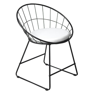 Plantillas antideslizantes de Metal para <span class=keywords><strong>comedor</strong></span>, 4 Soles de Metal para habitación de ocio, con marco galvanizado dorado, patas de <span class=keywords><strong>comedor</strong></span> modernas, silla de alambre de Chaise francesa, muestra gratis - Product Image 3