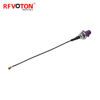 Usine directement Fakra Violet D Type à Ufl 1.37mm Rf Coaxai Connecteur Jumper Câble Assemblage 15cm en Stock ROHS