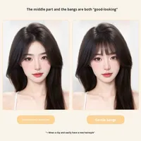 LONGFOR Perruque pour femme avec frange, cheveux indiens, base en soie, système Remy lisse, couvre les cheveux gris, augmente le volume, fournisseur de premier plan