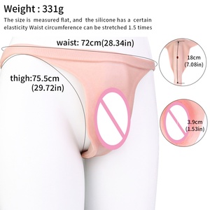 กางเกงในซิลิโคนแบบ T-Back สำหรับสาวประเภทสองและผู้ที่ต้องการแต่งกายข้ามเพศ พร้อมช่องใส่ปลอมอวัยวะเพศชายและช่องคลอด ของเล่นทางเพศ - Product Image 6