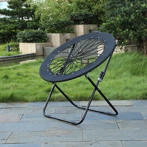 Silla Redonda Tipo Luna para Acampar al Aire Libre, Silla de Playa Plegable con Cordón Elástico de Alta Resistencia - Product Image 2