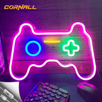 Enseigne néon LED personnalisée avec télécommande, panneau acrylique, changement de couleur, basse tension, conception de logo gratuite, enseigne lumineuse décorative