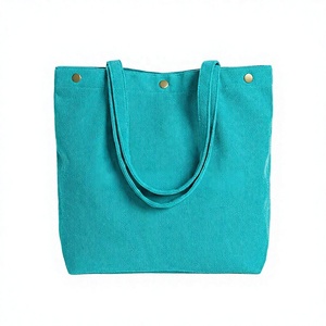 High Quality Corduroy Tote Bag for Water Cup Mug Thermos Coffee Beverage Holder Custom Logo Customized Color