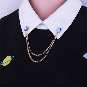 Corea del Sur moda borla Joker Rhinestone cadena Collar personalizado camisa cadena accesorio latón joyería al por mayor <span class=keywords><strong>buscar</strong></span> título - Product Image 3