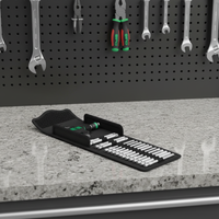 Kit d'outils de serrage de précision manuel Wera 17 pièces avec embouts, pochette enroulable, en acier chrome-vanadium, OEM