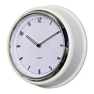 Silent Sweep Movement Plastic Wall Clock With Simple Style For Home Decor Pendule