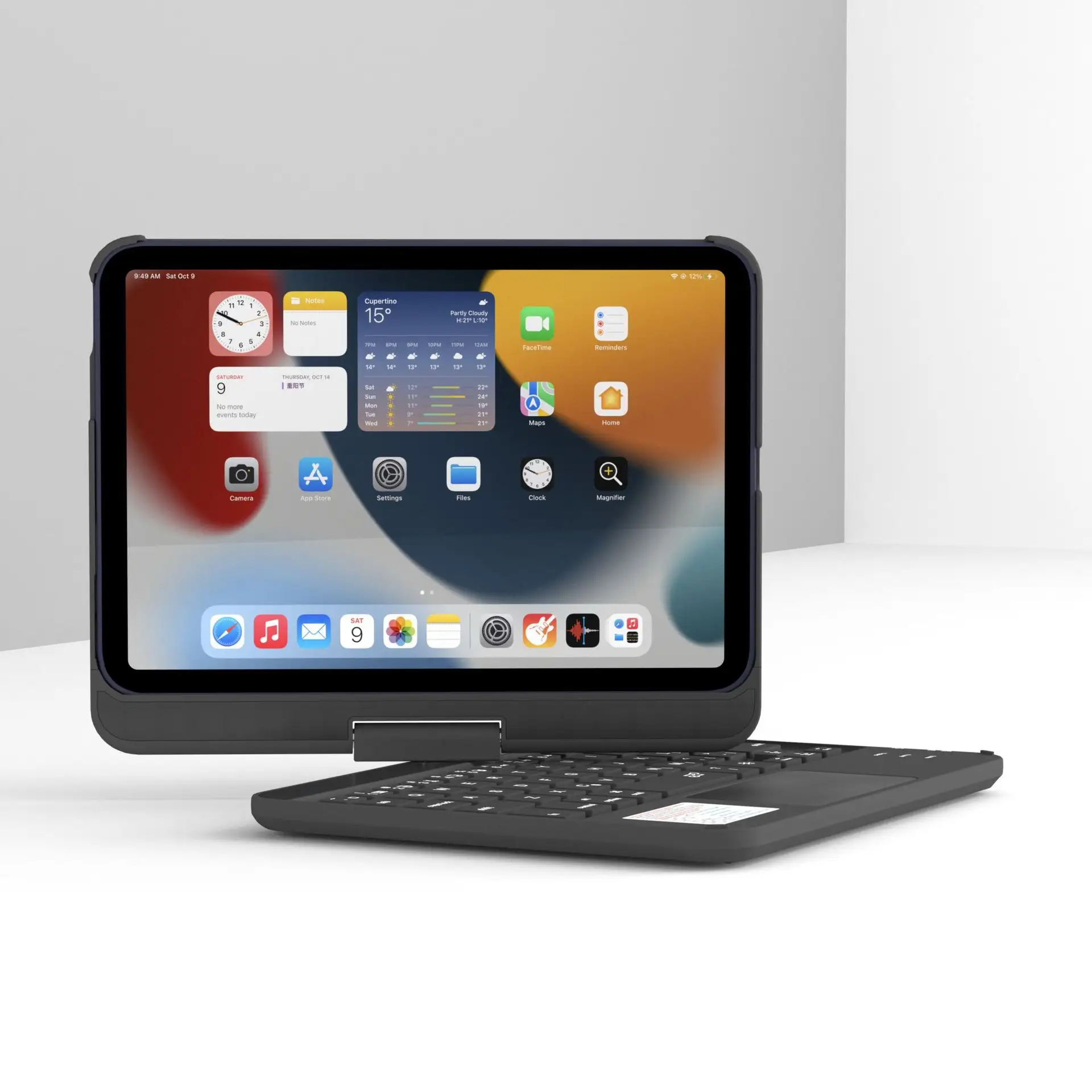 Für iPad Mini 6 Magic Keyboard Case mit faltbarer Touchpad-Drehung Für Apple iPad Mini6 6. tragbare Tastatur abdeckung mit Hintergrund beleuchtung