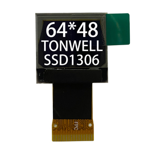Panel Layar OLED PMOLED Kustom 0,66 Inci SSD1306 64*48 4-kabel SPI 16PIN Monokrom Modul Layar LCD OLED - Product Image 1
