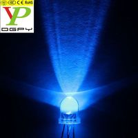 Bon prix, diodes LED RVB, ampoule LED 10 mm avec lentille transparente, lentille diffuse laiteuse, anode commune, cathode commune, 250 pièces par sac