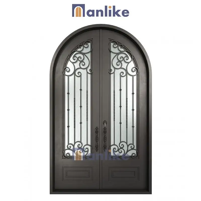 Anlike cina moderna entrata intelligente serratura esterna classica chiesa cinese moderna porta anteriore in ferro disegni