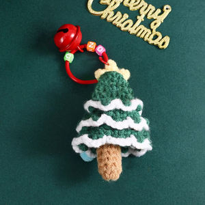 ตุ๊กตาถักนิตติ้งสำหรับเทศกาลคริสต์มาสพวงกุญแจน่ารักซานตาคลอสหมวกคริสต์มาสต้นคริสต์มาสกระเป๋าแขวนตกแต่งของขวัญเล็กๆขายส่ง - Product Image 2