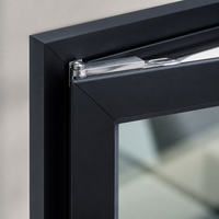Store enrouleur fin noir mat Hangxing pour fenêtre à battant, tailles personnalisées, pour ville, villa, hôtel, bureau, fournisseur en gros