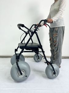 <span class=keywords><strong>Deambulatore</strong></span> Pieghevole Manuale da Esterno <span class=keywords><strong>con</strong></span> <span class=keywords><strong>Freno</strong></span> <span class=keywords><strong>a</strong></span> <span class=keywords><strong>Mano</strong></span>, Sedia <span class=keywords><strong>a</strong></span> Rotelle da Spiaggia, Facile da Spingere, <span class=keywords><strong>Deambulatore</strong></span> e Rollator Resistente - Product Image 5