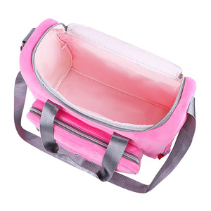 Sac à couches de grande capacité, matériau isolant en peluche, motif arc-en-ciel, pour le rangement à domicile, été 2024 - Product Image 3