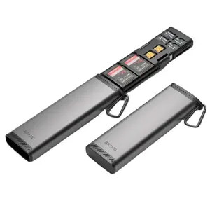 เครื่องอ่านบัตรเก็บข้อมูลแบบพกพามัลติฟังก์ชั่น USB 3.1 Type-C เครื่องอ่านบัตร SD/TF