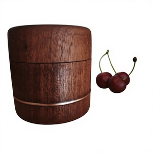 Tarro de Miel de Madera Hecho a Mano, Apto para Lavavajillas, Calentable, Tapa Abatible Hermética, Preserva la Frescura, Diseño Tradicional Chino - Product Image 1