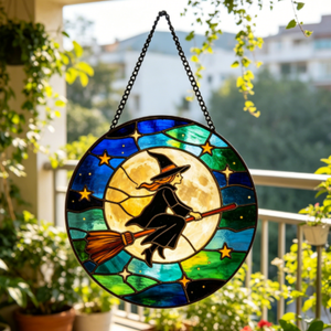 Nouvelles Innovations : Ornements Fantômes en Vitre Teintée pour Halloween - Attrape-Soleil en Acrylique, Décoration Gothique Mignonne pour Fenêtre d'Automne - Product Image 4